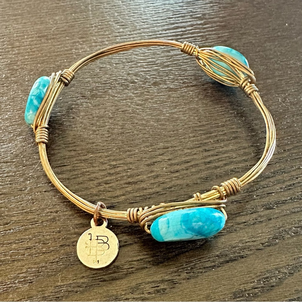 Blue Stone Bourbon and Bowties Bangle